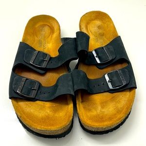 NAOT black suede Santa Barbara sandals size 43(10)